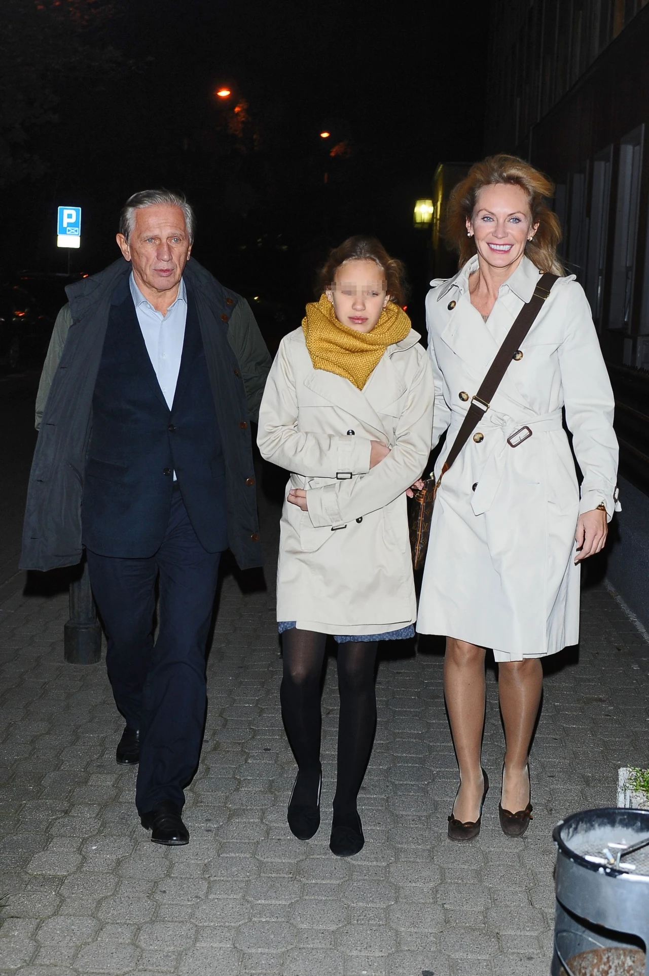 Jan Englert i Beata Ścibakówna z córką Jan Englert i Beata Ścibakówna z córką