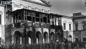 Lublin pod okupacją niemiecką, 1939. Oddział Wehrmachtu na placu Litewskim 