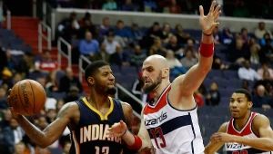 Marcin Gortat kontra Paul George