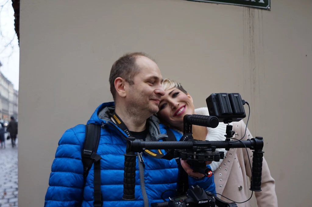 Magda Steczkowska na planie teledysku Magda Steczkowska na planie teledysku