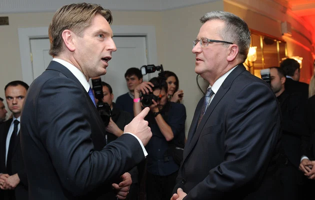 Tomasz Lis w towarzystwie Bronisława Komorowskiego