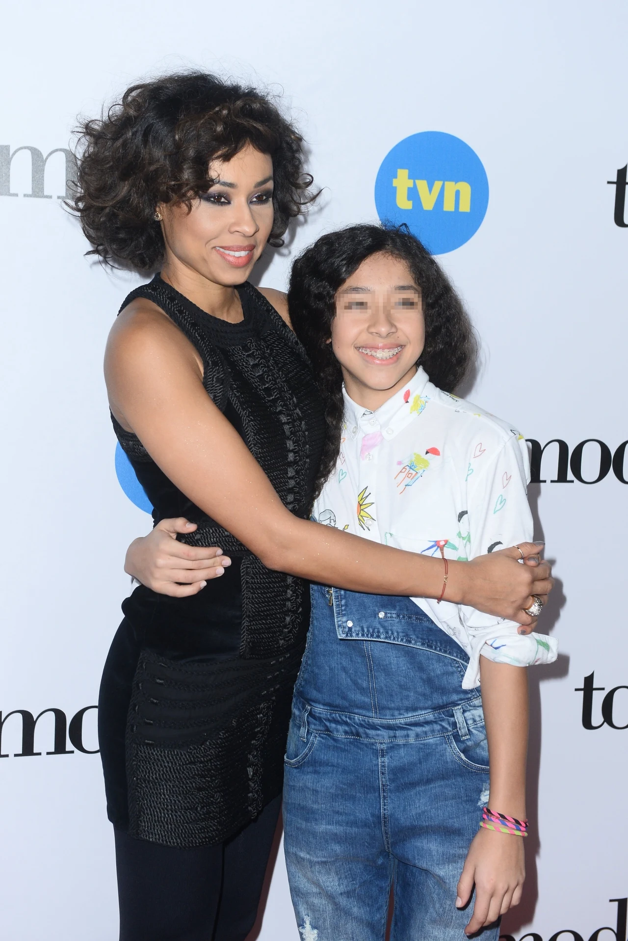 Omenaa Mensah z córką Omenaa Mensah z córką