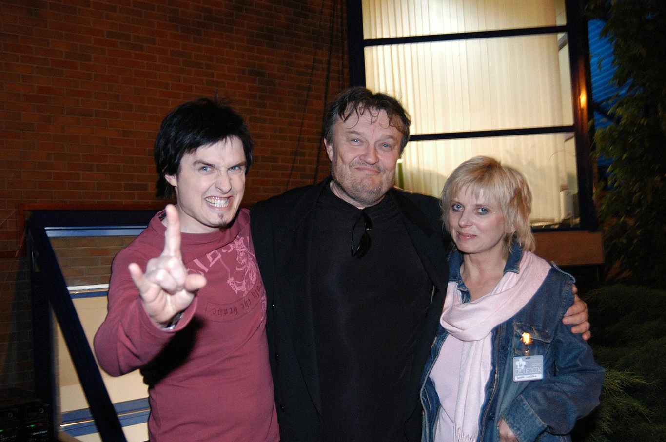 Krzysztof Cugowski z żoną i synem Piotrem Krzysztof Cugowski z żoną i synem Piotrem