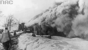 Niemieccy żołnierze w pacyfikowanej wiosce (zdjęcie ilustracyjne)