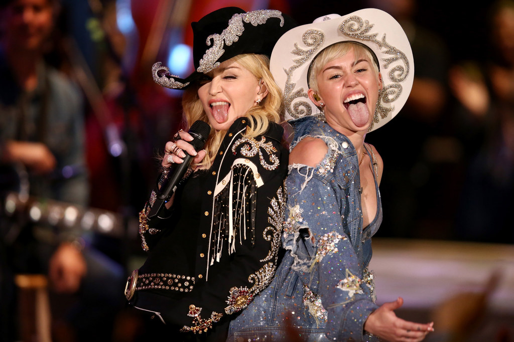 Madonna i Miley Cyrus 