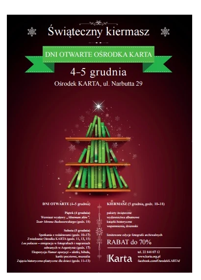 Zaproszenie na Dni Otwarte Ośrodka KARTA