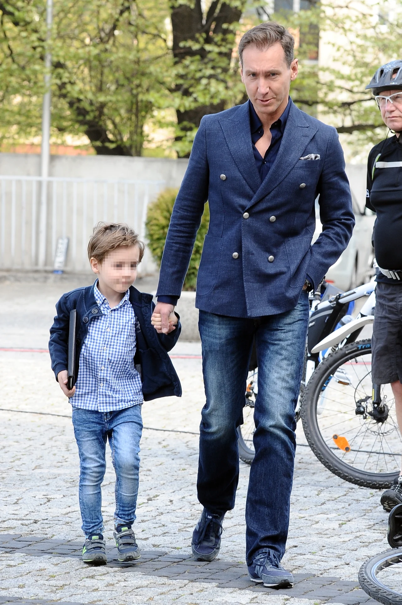 Piotr Kraśko z synem Piotr Kraśko z synem