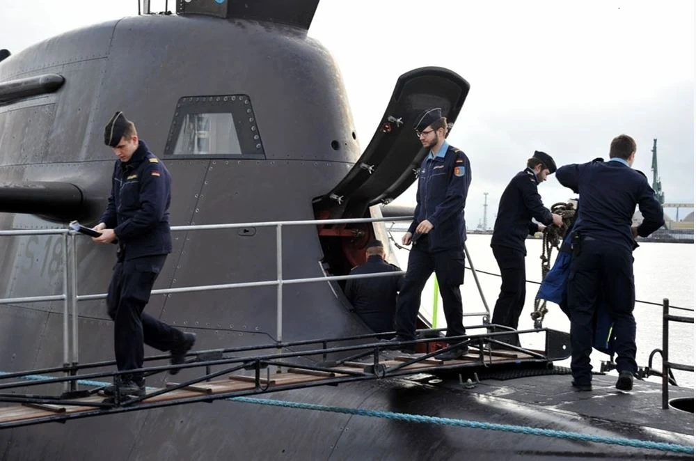 Niemiecki U-34 w porcie w Gdyni Niemiecki U-34 w porcie w Gdyni