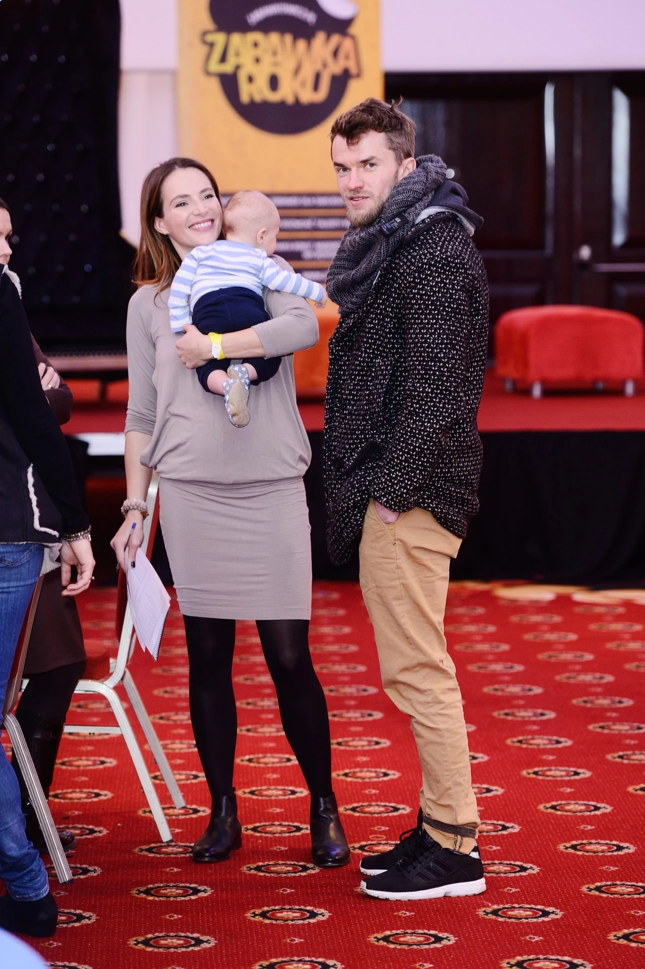 Anna Dereszowska z partnerem i dzieckiem