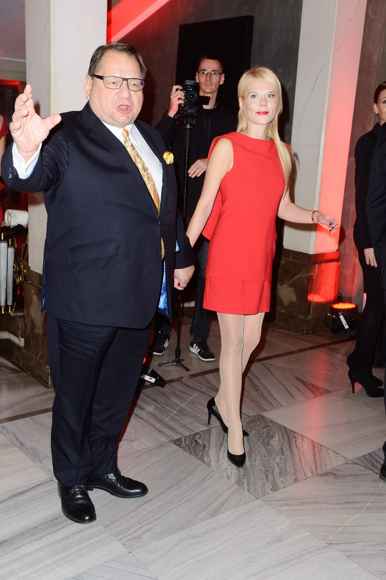 Ryszard Kalisz z żoną Dominiką