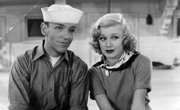 Fred Astaire ze swoją długoletnią sceniczną partnerką Ginger Rogers 