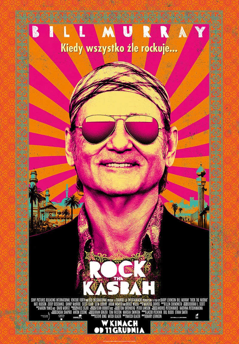 Bill Murray na plakacie filmu "Rock the Kasbah" 