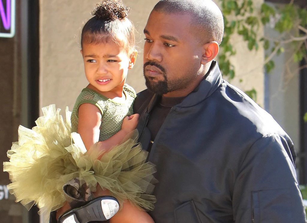 Kanye West z córką Kanye West z córką
