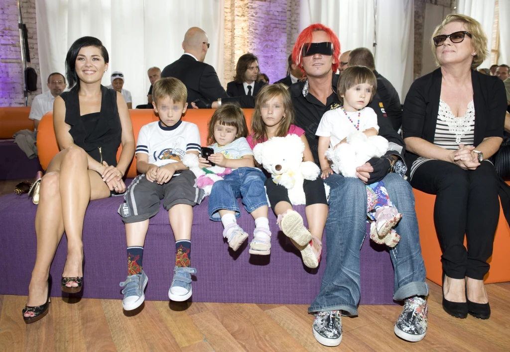 Michał Wiśniewski z dziećmi Michał Wiśniewski z dziećmi