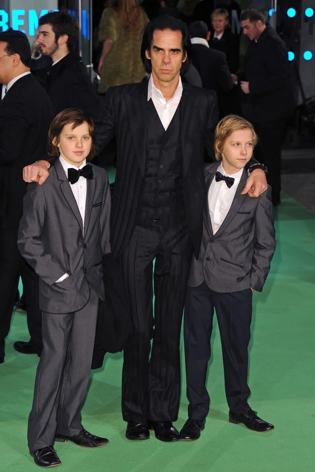 Nick Cave z synami Nick Cave z synami