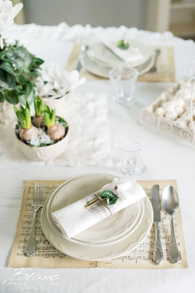 Świąteczne aranżacje Blanc MariClò w stylu shabby chic Świąteczne aranżacje Blanc MariClò w stylu shabby chic