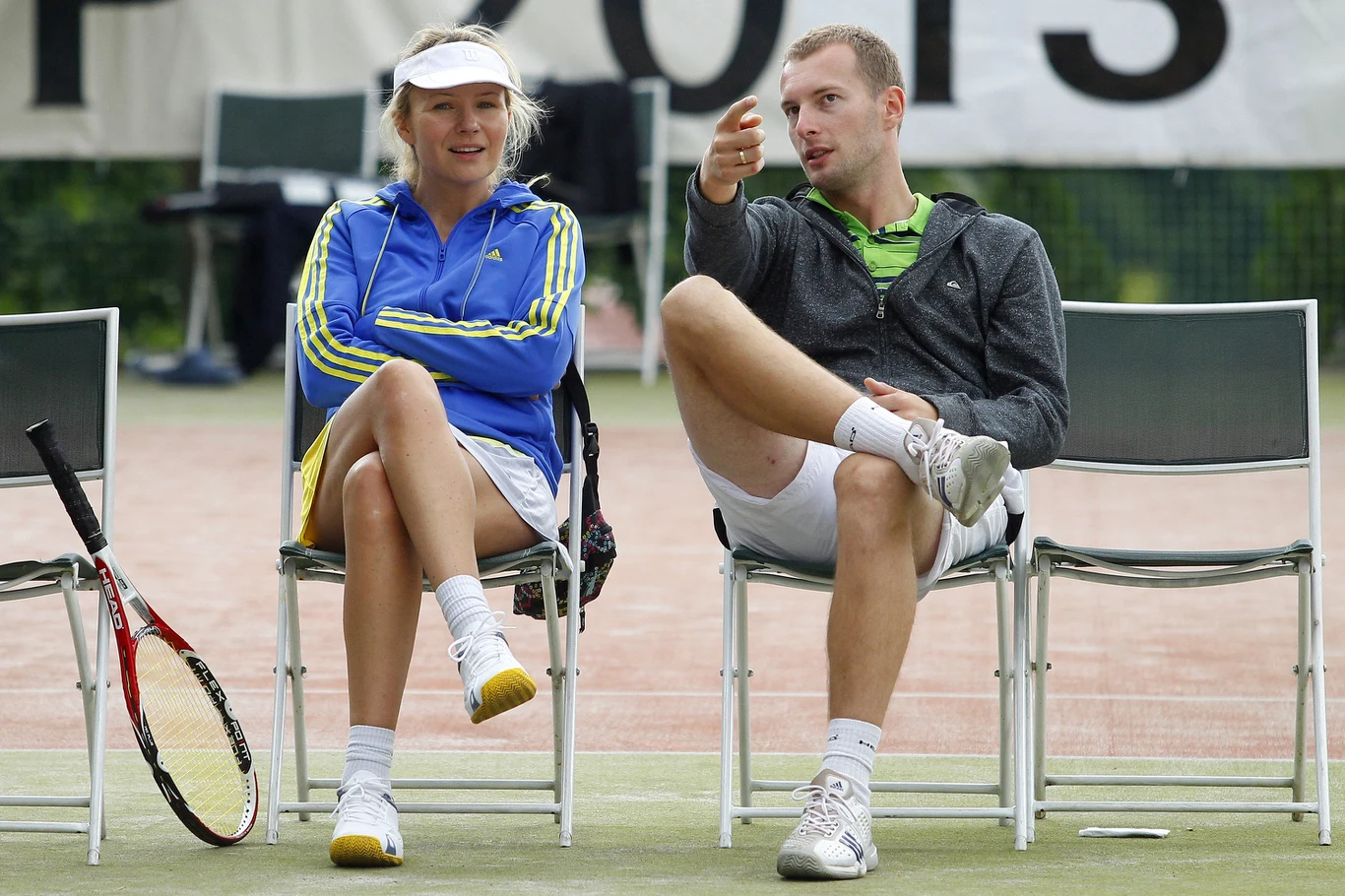 Anna Guzik z mężem