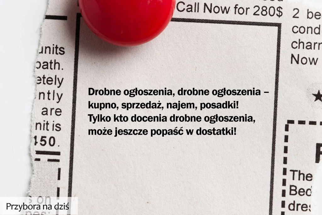 Przybora na dziś: 30 grudnia. KLIKNIJ i weź udział w konkursie "Miesiąc z Jeremim Przyborą" Przybora na dziś: 30 grudnia. KLIKNIJ i weź udział w konkursie "Miesiąc z Jeremim Przyborą"
