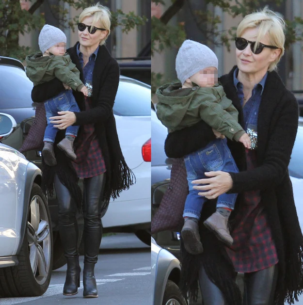 Kożuchowska z synem Kożuchowska z synem