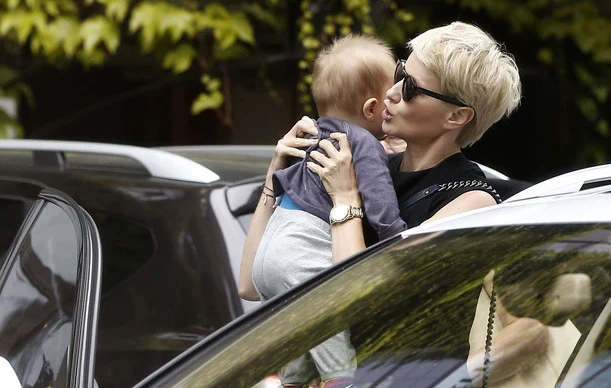 Małgorzata Kożuchowska z synem Małgorzata Kożuchowska z synem