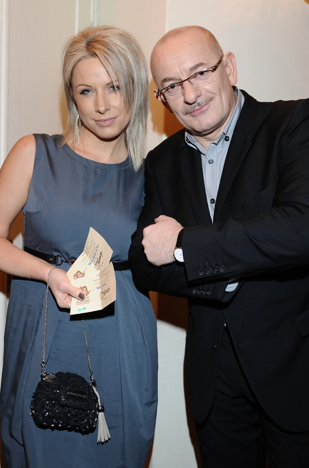 Marcin Daniec z żoną Marcin Daniec z żoną