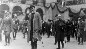 Prezydent Stanisław Wojciechowski podczas wizyty na Wawelu w 1925 r.