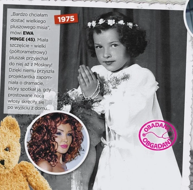 Zdjęcie komunijne Ewy Minge Zdjęcie komunijne Ewy Minge