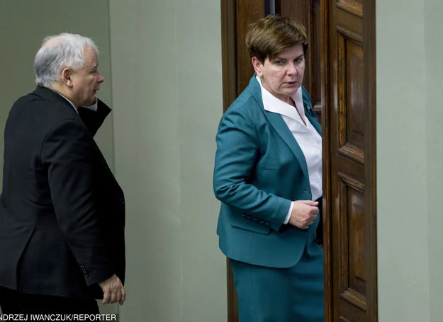 Jarosław Kaczyński i Beata Szydło