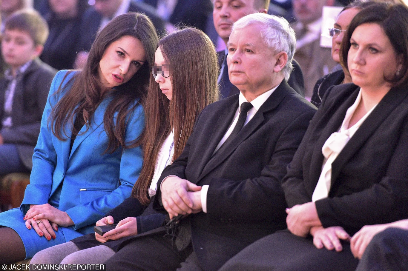 Marta z córką i stryjem