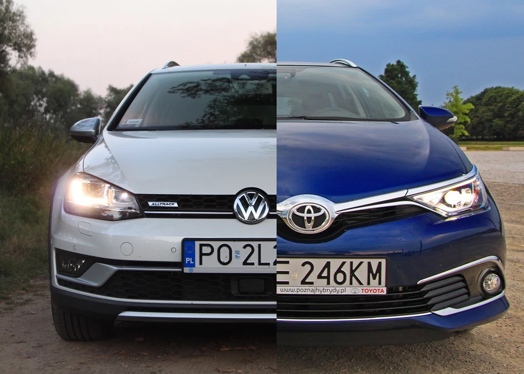 Volkswagen Golf i Toyota Auris