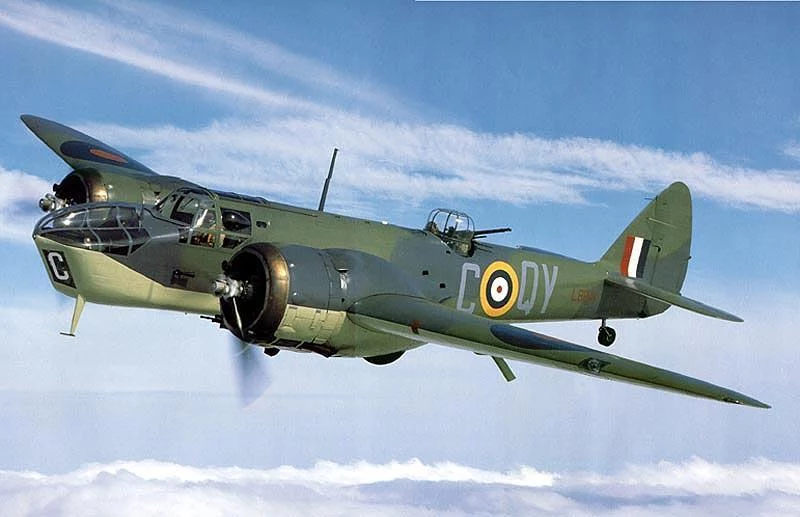 Bristol Blenheim Mark IV z 254 Dywizjonu. Na takich maszynach latali piloci 84 Dywizjinu