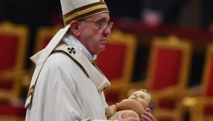 Papież Franciszek podczas pasterki