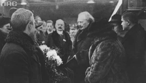 Ignacy Jan Paderewski witany w Poznaniu