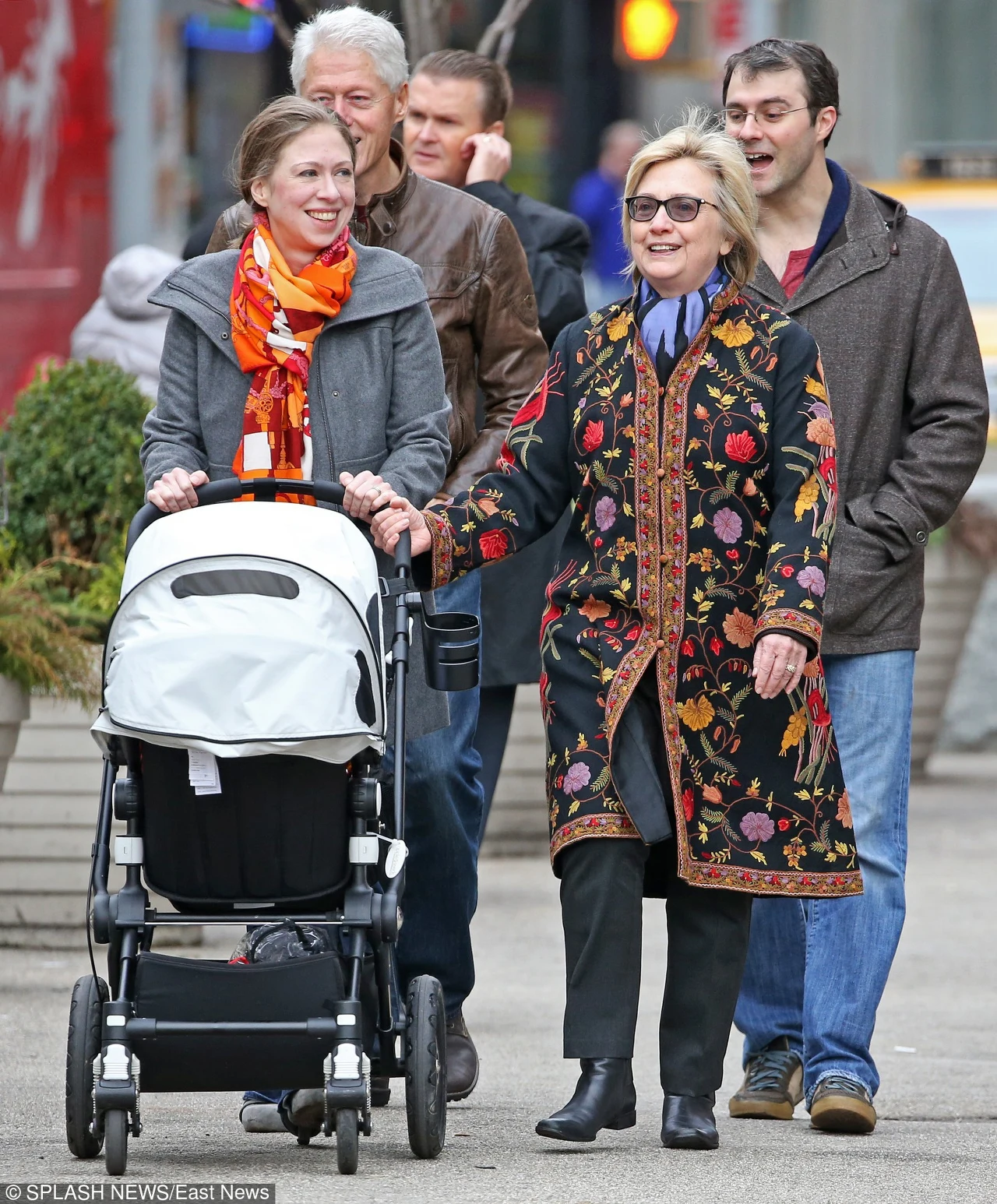 Chelsea Clinton z rodziną