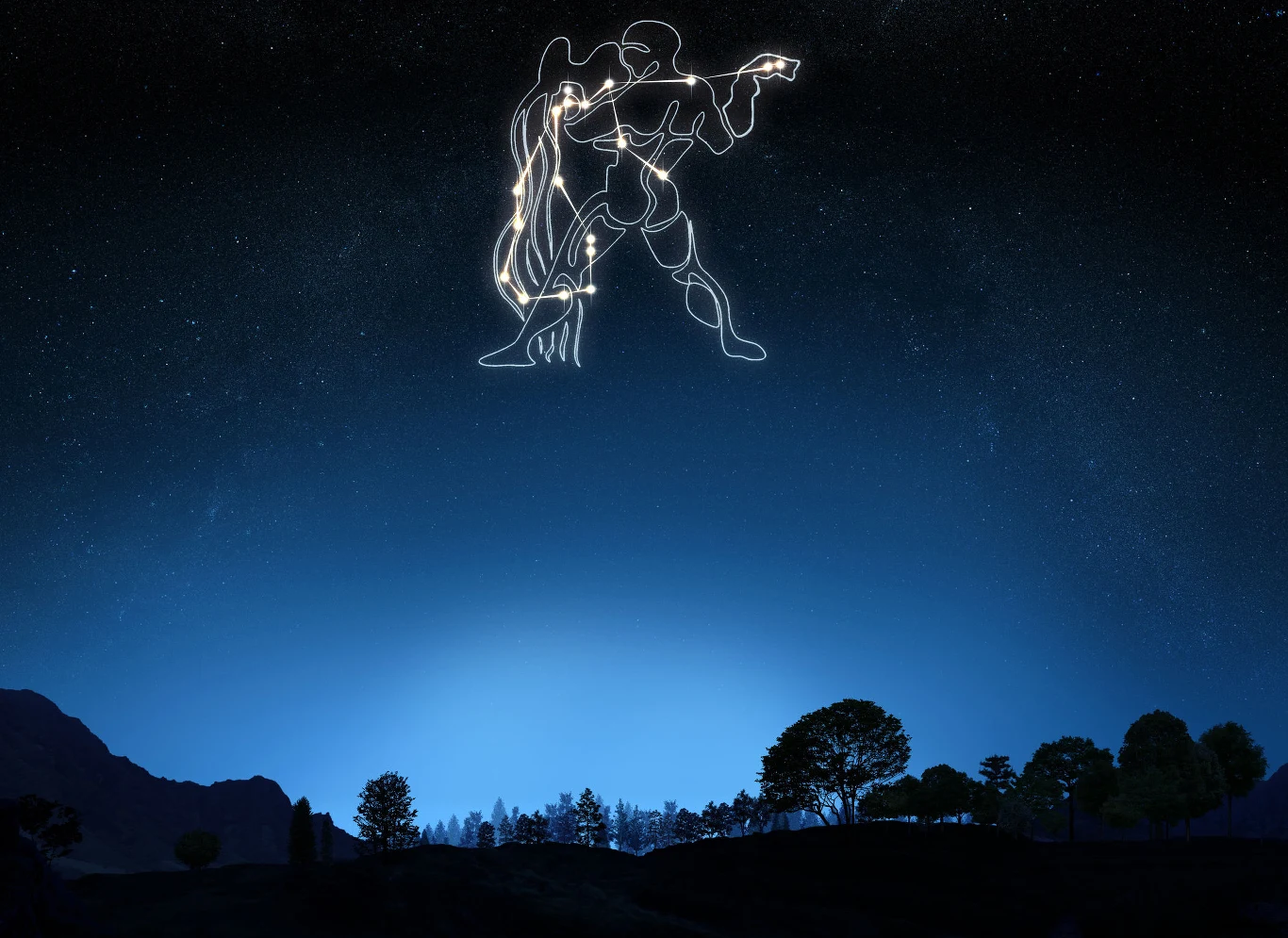 Księżyc w znaku Wodnika pobudza potrzebę wolności i niezależności.