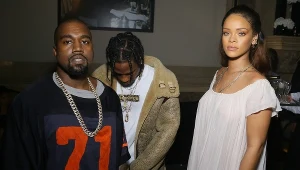 Travis Scott (w środku) ma zły wpływ na Rihannę?