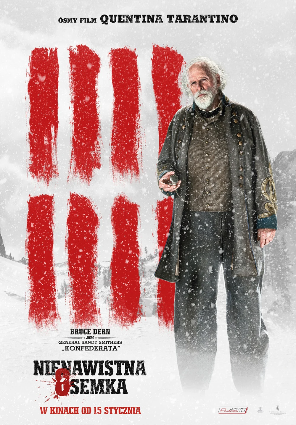 "Nienawistna ósemka": Bruce Dern jako generał Sandy Smithers