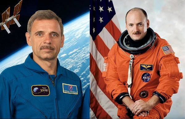 Rosjanin Michaił Kornijenko i Scott Kelly