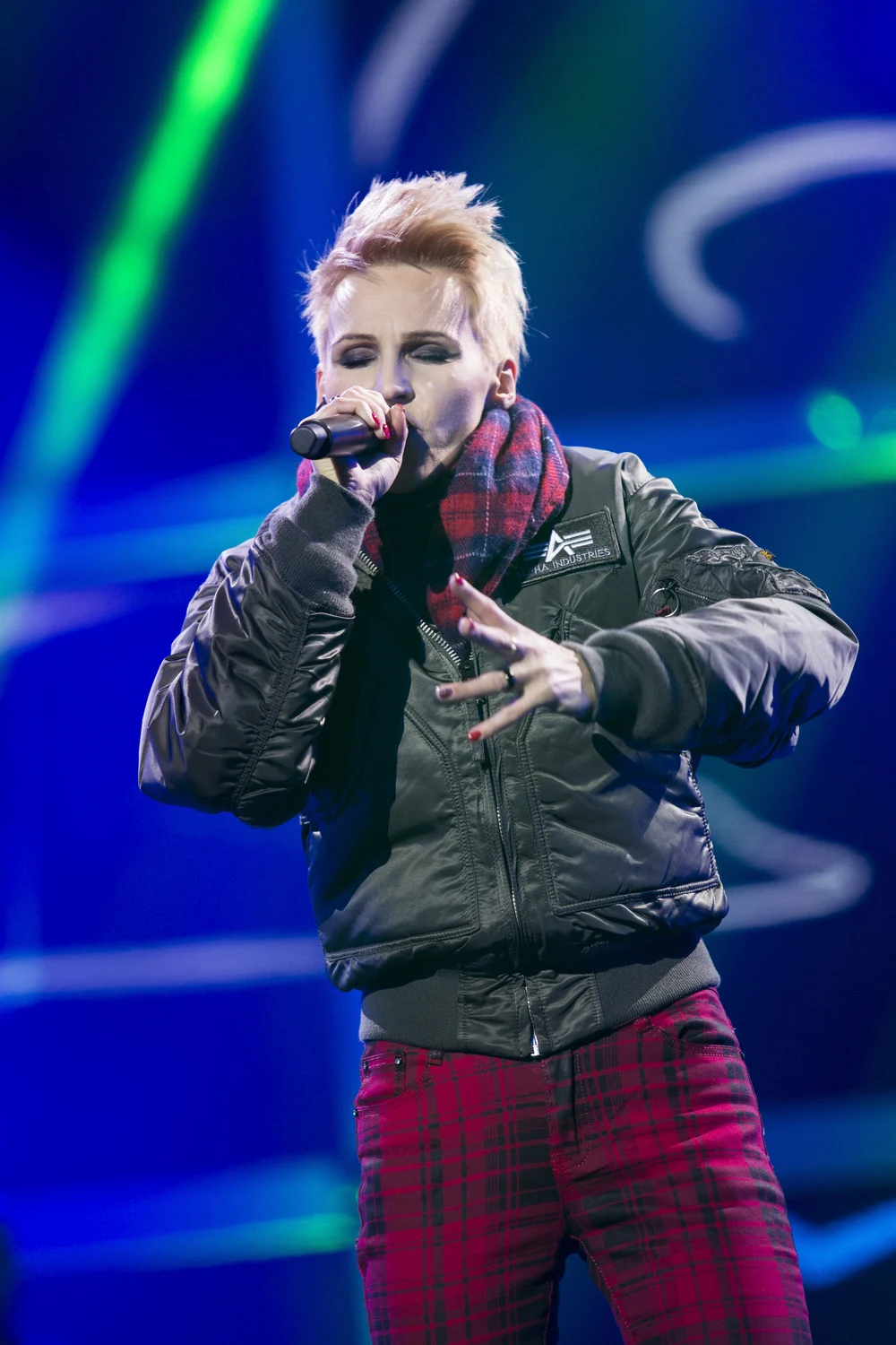 Agnieszka Chylińska podczas sylwestra w Krakowie Agnieszka Chylińska podczas sylwestra w Krakowie