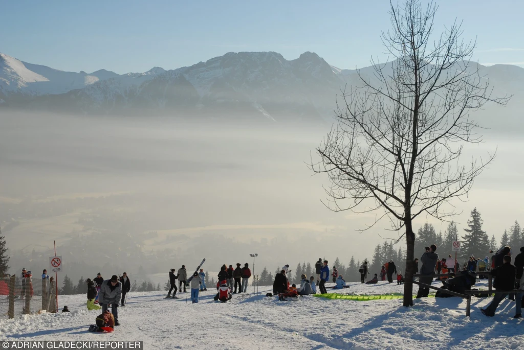 Smog nad Zakopanem, zdj. archiwalne Smog nad Zakopanem, zdj. archiwalne