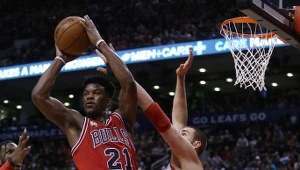 Jimmy Butler w meczu przeciwko Toronto Raptors