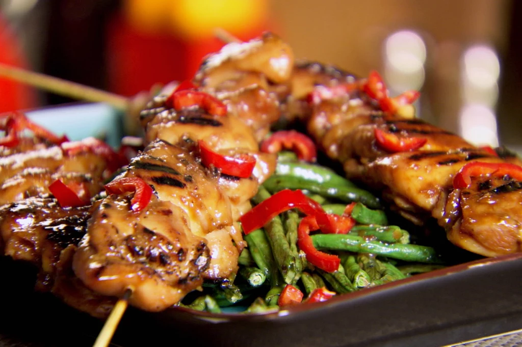 Kurczak BBQ z żółtą fasolą Kurczak BBQ z żółtą fasolą