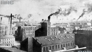 Łódź w czasach okupacji niemieckiej. Panorama miasta