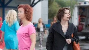 Gabriela Muskała i Agata Kulesza w filmie "Moje córki krowy"