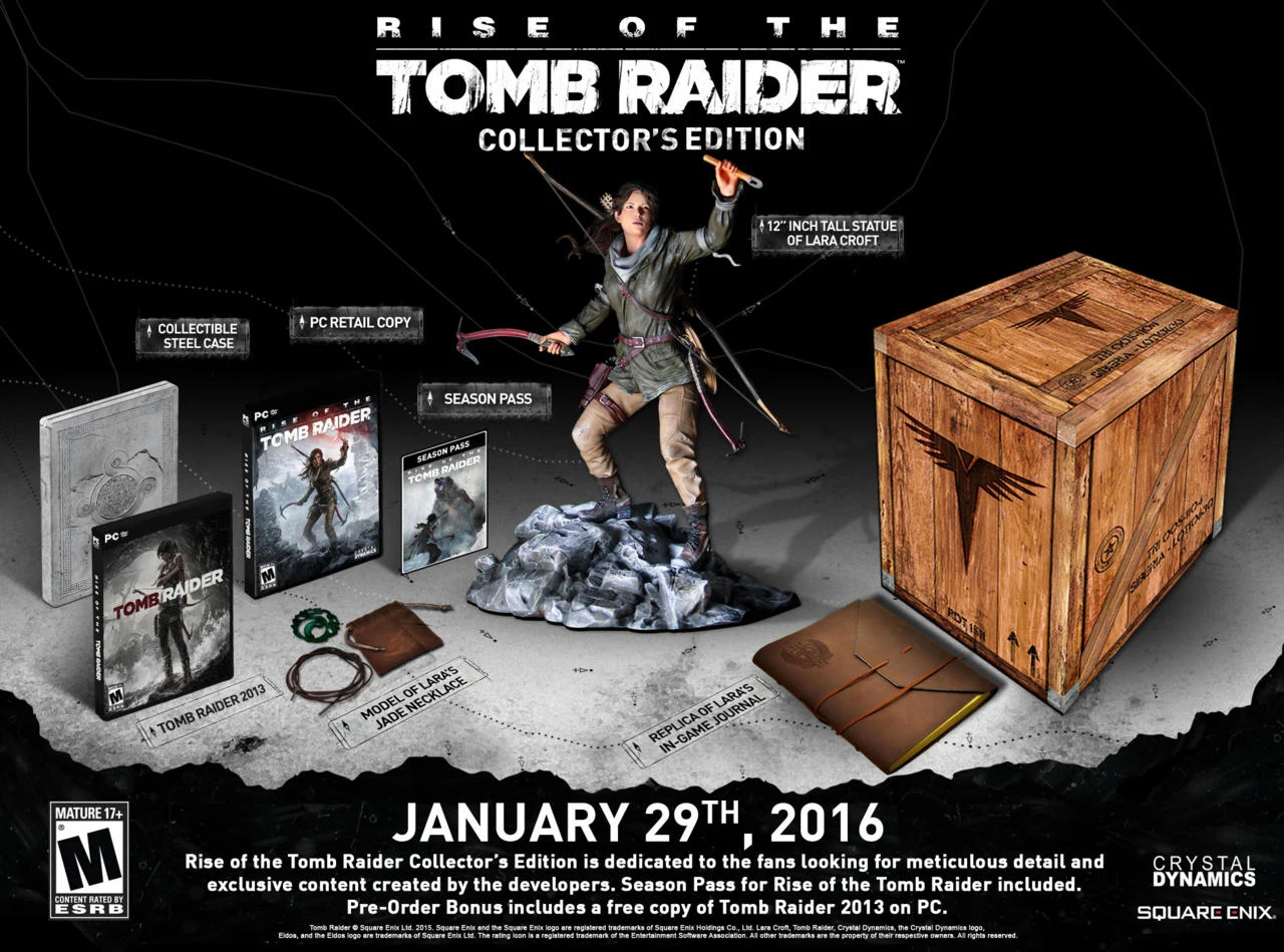 Edycja Kolekcjonerska Rise of the Tomb Raider, Square Enix