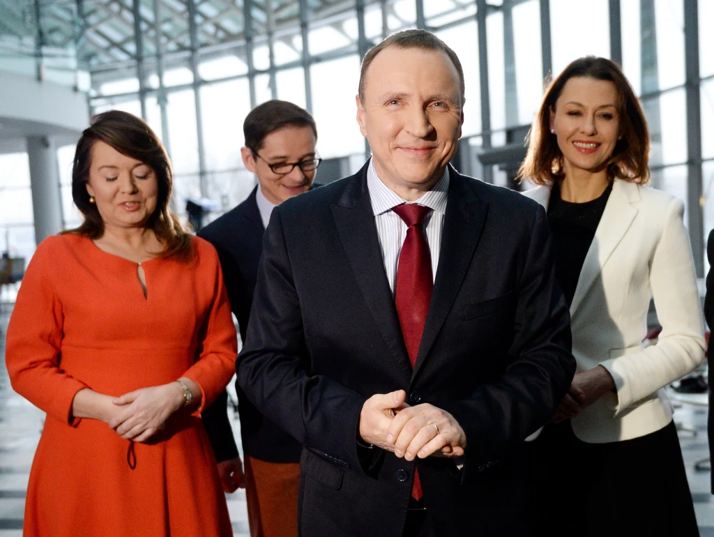 Popek pozuje z Kurskim 