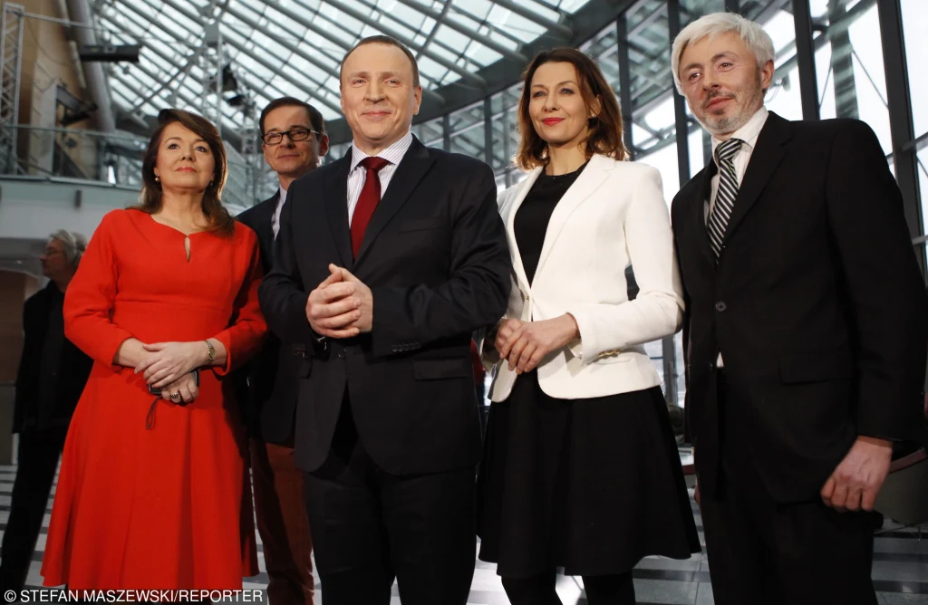 Jacek Kurski z dziennikarzaki TVP Jacek Kurski z dziennikarzaki TVP