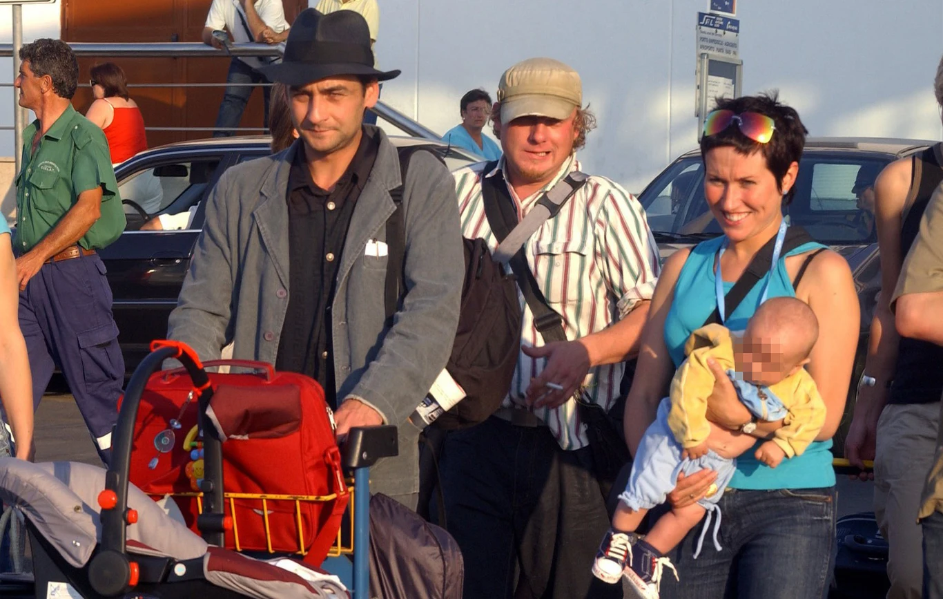 Robert Gonera z byłą żoną i synem Robert Gonera z byłą żoną i synem