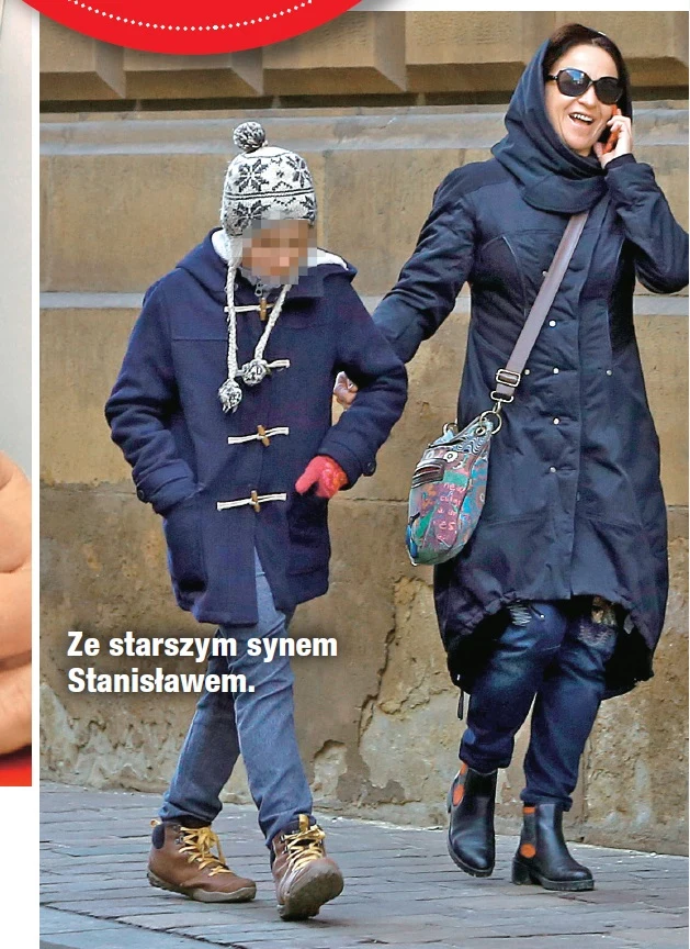 Ewa Drzyzga z synem Stanisławem Ewa Drzyzga z synem Stanisławem