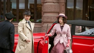 Maciej Stuhr i Natalia Rybicka w filmie "Excentrycy, czyli po słonecznej stronie ulicy'